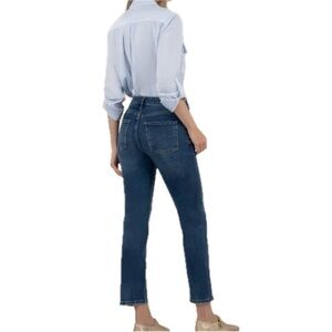 KUT FROM THE KLOTH Elizabeth Fab Ab Straight Jeans Size 4 Long Medium Wash EUC